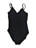 Robin Piccone Solid Black One Piece Swimsuit Size 8 - photo 2