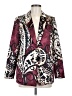 Chico's 100% Polyester Paisley Burgundy Blazer Size Med (1) - photo 1