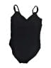 Robin Piccone Solid Black One Piece Swimsuit Size 8 - photo 1