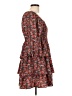 Entro 100% Polyester Floral Red Casual Dress Size L - photo 4