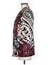 Chico's 100% Polyester Paisley Burgundy Blazer Size Med (1) - photo 5