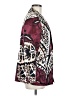 Chico's 100% Polyester Paisley Burgundy Blazer Size Med (1) - photo 4