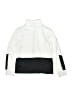 Nike 100% Polyester Graphic White Track Jacket Size 7 - photo 2