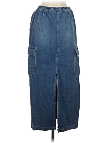 Simple Society Denim Skirt (view 2)