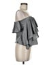Milly 100% Cotton Gray Sleeveless Top Size 6 - photo 4