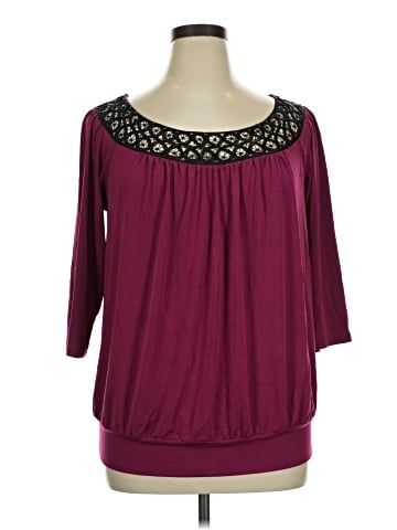 I.N. Studio 3/4 Sleeve Blouse (view 1)