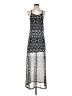Mystree 100% Polyester Graphic Silver Casual Dress Size S - photo 1