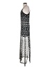 Mystree 100% Polyester Graphic Silver Casual Dress Size S - photo 5