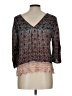 Self Esteem 100% Rayon Gray 3/4 Sleeve Blouse Size L - photo 2