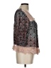 Self Esteem 100% Rayon Gray 3/4 Sleeve Blouse Size L - photo 4