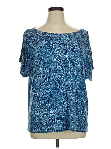 Cable & Gauge Short Sleeve Blouse (view 1)