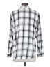 Primark 100% Cotton Plaid Silver Long Sleeve Button-Down Shirt Size S - photo 2
