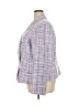 Talbots Plaid Purple Blazer Size 20 - photo 5