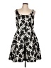 Neiman Marcus Graphic Black Cocktail Dress Size 10 - photo 1