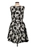 Neiman Marcus Graphic Black Cocktail Dress Size 10 - photo 2