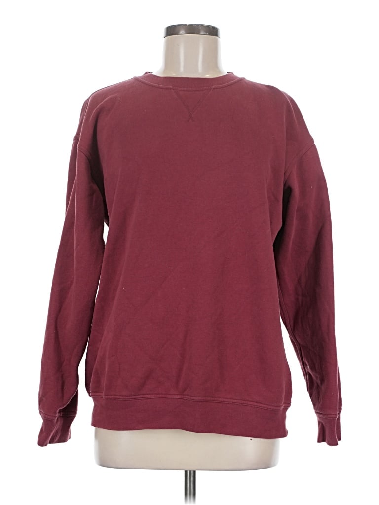 Pre-owned Lululemon Athletica Sweatshirt In Burgundy
