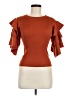 Settledown Brown Short Sleeve Turtleneck Size M - photo 1