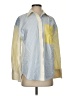Zara Color Block Yellow Long Sleeve Button-Down Shirt Size XS - photo 1