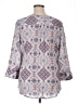 Fred David Purple 3/4 Sleeve Blouse Size XL - photo 2