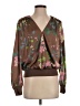 Assorted Brands 100% Polyester Brown Long Sleeve Blouse Size S - photo 1