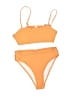 Unbranded Solid Orange Two Piece Swimsuit Size M - photo 1