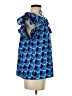 Joy Joy 100% Viscose Blue Short Sleeve Blouse Size S - photo 4
