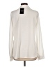 Status by Chenault 100% Polyester Ivory Long Sleeve Blouse Size L - photo 2