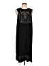 Max Studio Graphic Black Casual Dress Size L - photo 1