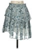 LoveShackFancy 100% Viscose Floral Blue Casual Skirt Size S - photo 2