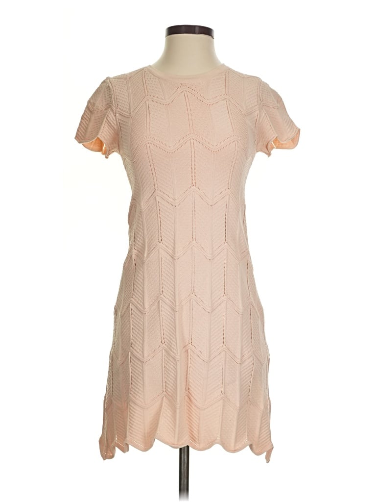 Pre-owned Lucy Paris Cocktail Dress In Tan
