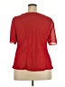 Studio I 100% Polyester Red Short Sleeve Blouse Size 18W - photo 2