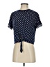 Elodie Polka Dots Blue Short Sleeve Blouse Size S - photo 1