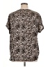 Buffalo by David Bitton 100% Polyester Animal Print Brown Short Sleeve Blouse Size XL - photo 2
