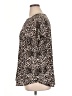 Buffalo by David Bitton 100% Polyester Animal Print Brown Short Sleeve Blouse Size XL - photo 5
