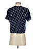 Elodie Polka Dots Blue Short Sleeve Blouse Size S - photo 2