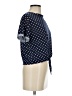 Elodie Polka Dots Blue Short Sleeve Blouse Size S - photo 4