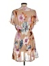 Pink Lily 100% Polyester Floral Tan Cocktail Dress Size M (estimated) - photo 2