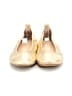 Yosi Samra Metallic Gold Flats Size 8 - photo 2
