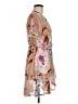 Pink Lily 100% Polyester Floral Tan Cocktail Dress Size M (estimated) - photo 4