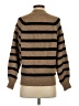 MNG Stripes Brown Turtleneck Sweater Size XS - photo 2