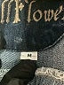 Wallflower Aztec Or Tribal Print Fair Isle Solid Blue Denim Jacket Size M - photo 8
