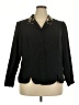 Danny & Nicole 100% Polyester Black 3/4 Sleeve Blouse Size 18W - photo 1