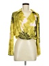 Maison d' Amelie Yellow Long Sleeve Blouse Size M - photo 1