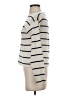 MNG Stripes Ivory Turtleneck Sweater Size XS - photo 5