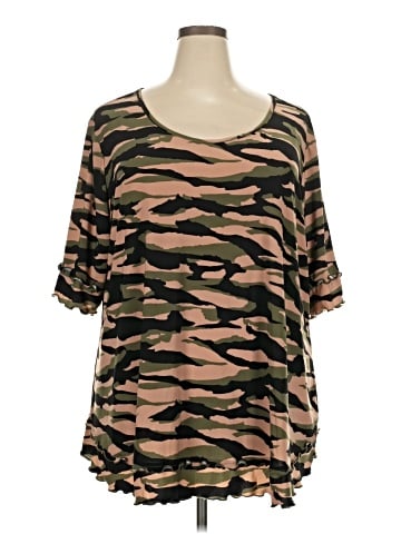 Attitudes by Renee Short Sleeve Top (view 1)