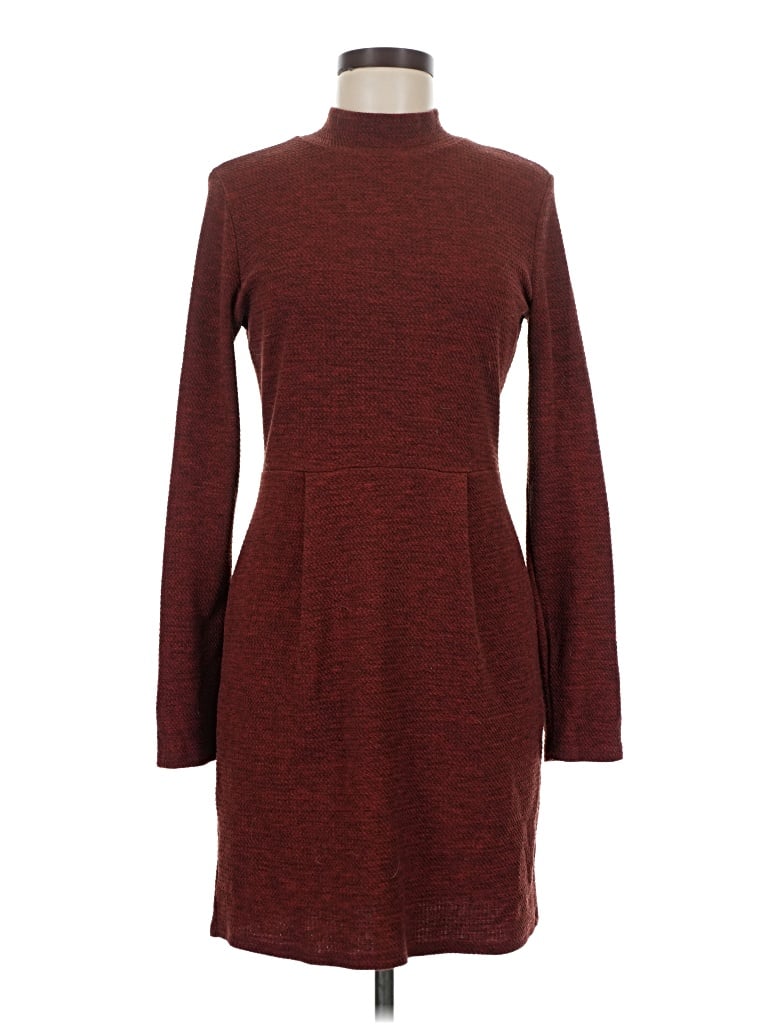 Pre-owned Everly Casual Dress In Burgundy