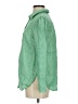 Talbots 100% Linen Stripes Green Long Sleeve Button-Down Shirt Size P (petite) - photo 5