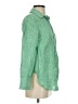 Talbots 100% Linen Stripes Green Long Sleeve Button-Down Shirt Size P (petite) - photo 4
