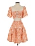 Shein 100% Polyester Paisley Orange Cocktail Dress Size 4 - photo 2