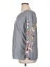 Talbots 100% Cotton Gray Long Sleeve Blouse Size XL - photo 5